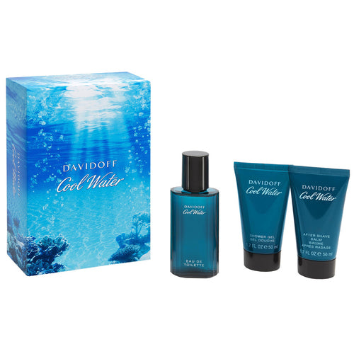 Davidoff Cool Water Man dovanų rinkinys EDT 40 ml, 50 ml dušo gelis ir po skutimosi balzamas 50 ml