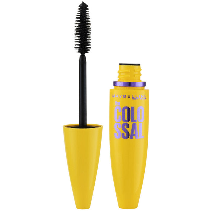 „Maybelline The Colossal Volum Express“ blakstienų tušas su dideliu šepetėliu, suteikiančiu milžinišką apimtį, 10,7 ml