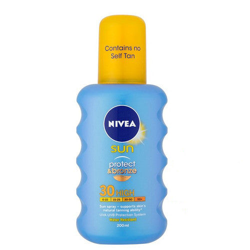 Nivea Intensive Spray SPF 30 Sun (Protect & Bronze Sun Spray) 200 ml sievietēm