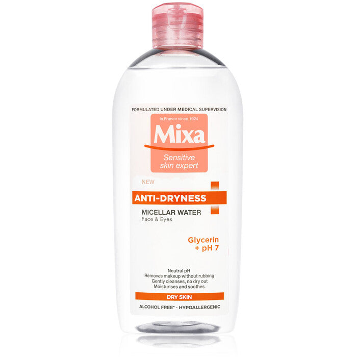 Mixa micelārais ūdens – micelārais ūdens sausai ādai (400 ml) sievietēm