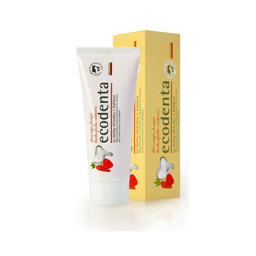Ecodenta dantų pasta su braškių skonio vaikams (Wild Strawberry Scented Toothpasta For Children) 75 ml