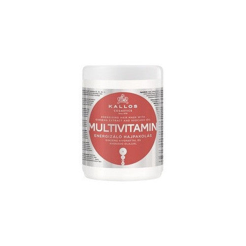 Kallos Multivitaminai su ženšenio ekstraktu ir avokadų plaukų kauke (275ml) Moterims