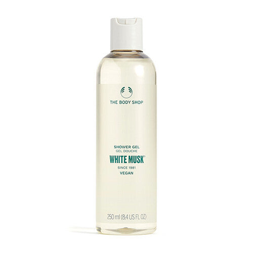 The Body Shop White Musk dušo gelis – rūpestinga dušo želė su baltojo muskuso kvapu 250ml
