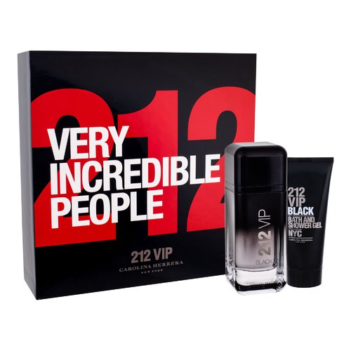 Carolina Herrera 212 VIP Men Black EDP Smaržu dāvanu komplekts 100 ml un dušas želeja 212 VIP Men Black 100 ml Vīriešiem