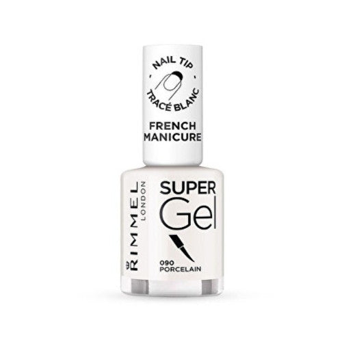 Rimmel Super Gel franču manikīrs 12 ml (090 Porcelāns) sievietēm