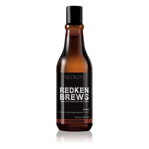 Redken Redken Brews 3 vienā – šampūns, kondicionieris un dušas želeja 3 vienā (300 ml) vīriešiem
