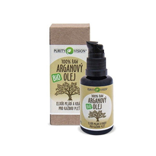 „Purity Vision“ 100 % neapdorotas biologiškai skaidus argano aliejus, 30 ml