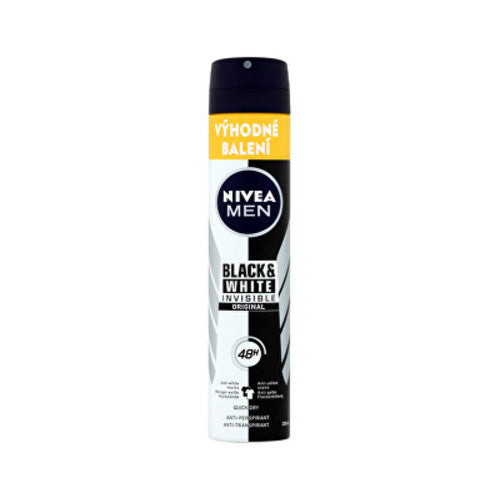 Nivea Antiperspirantas vyrams juodas ir Baltas Original 200 ml Vyrams