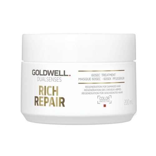 Goldwell Kaukė sausiems ir pažeistiems plaukams Dualsenses Rich Repair (60 sek. gydymas) (50ml) Moterims