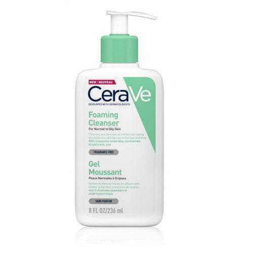 CeraVe Valomasis putojantis gelis normaliai ir riebiai odai (putojantis valiklis) (473ml) Moterims