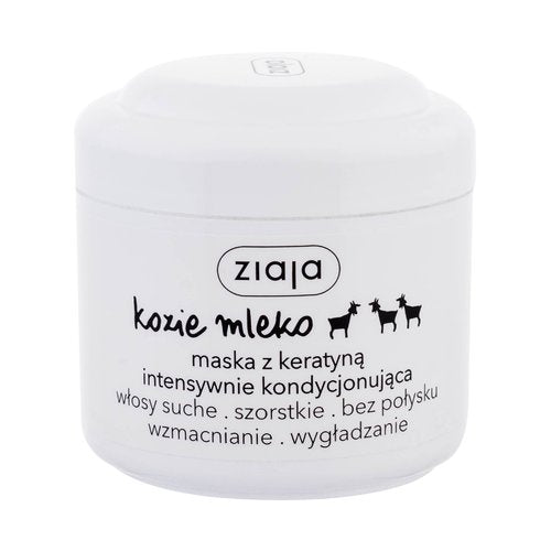 Ziaja Kaukė sausiems ir matiniams plaukams su keratinu Ožkos pienu 200 ml