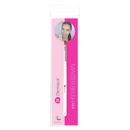 Dermacol kosmētikas lūpu birste ar futrāli un D60 (Master Brush Lips) sievietēm