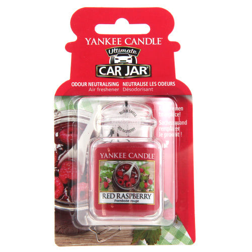 Yankee Cirle Red Raspberry Ultimate Car Jar (Avietės) – prabangaus automobilio etiketė Unisex