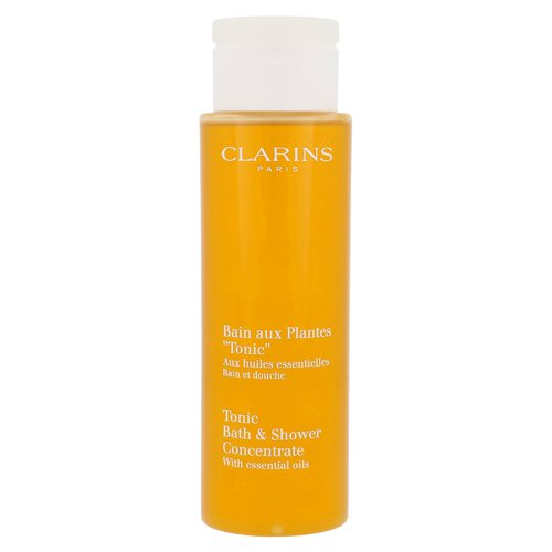 Clarins Amžiaus kontrolė ir Stangrinamoji priežiūra tonikas vonia ir Shower Concentrate Gel – dušo želė (200ml) Moterims