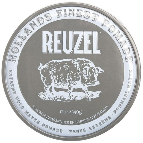 Reuzel Extreme Hold Matte Pomade – matu pomāde (113.0g) vīriešiem