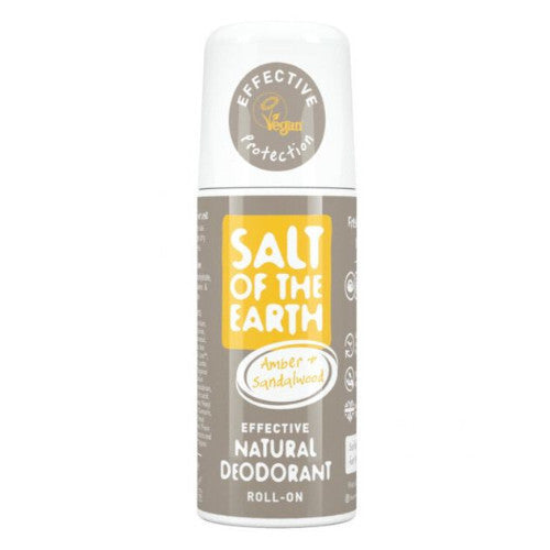 Salt-Of-The-Earth Ambra Siralwood Natural Roll On Dezodorants – Dabīgs Roll On Dezodorants ar Ambra un Siralwood (75ml) Unisex