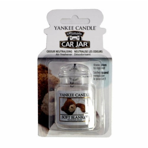 Yankee Cirle Soft Blanket Ultimate Car Jar – prabangaus automobilio etiketė