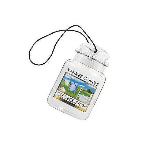 Yankee Cirle Clean Cotton Ultimate Car Jar – prabangaus automobilio etiketė