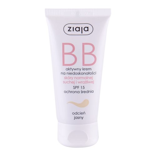 Ziaja BB kremas normaliai ir sausai odai SPF 15 50 ml.
