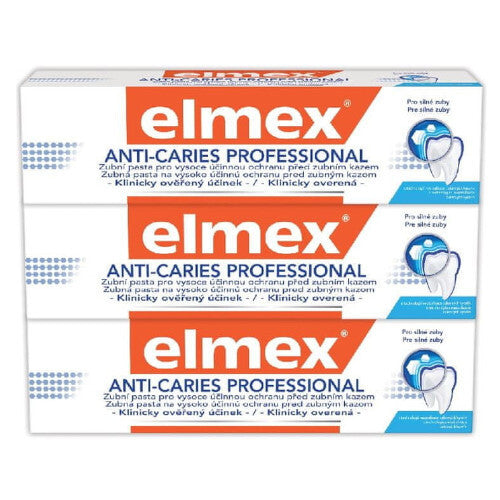 Elmex Anti Caries Professional Trio dantų pasta (3 vnt) - Dantų pasta