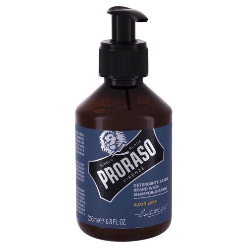 Proraso Azur Lime Beard Wash – barzdos šampūnas su citrusinių vaisių ir kadagių kvapu (200ml) Vyrams
