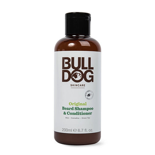 Bulldog Original bārdas šampūns un kondicionieris – 2in1 bārdas šampūns un kondicionieris normālai ādai (200 ml) vīriešiem