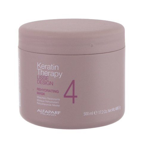 Alfaparf Milano Keratin Therapy Lisse Design Rehydrating Mask – mitrinoša matu maska (200ml) sievietēm