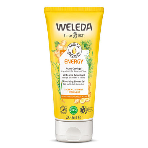 Weleda Aroma Shower Energy stimulējošā dušas želeja – stimulējoša dušas želeja (200 ml) sievietēm