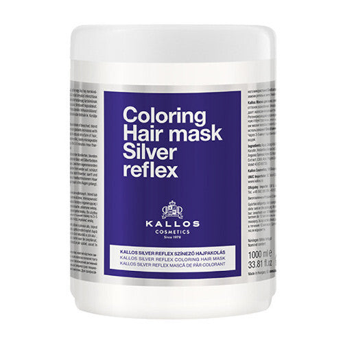 Kallos Silver Reflex plaukų kaukė (šviesiems plaukams) - sidabrinė kaukė