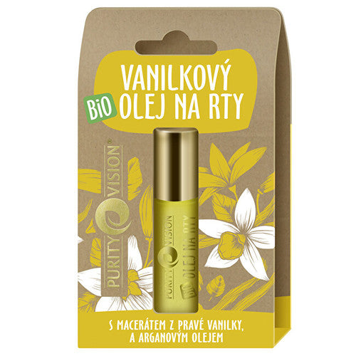 Purity Vision Ekologiškas vanilinis lūpų aliejus (10ml) Moterims
