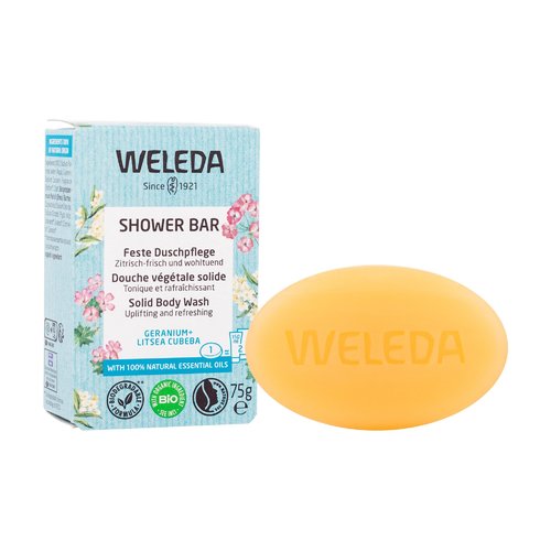 Weleda dušas ziepes Geranium + Litsea Cubera (75.0g) Sievietēm