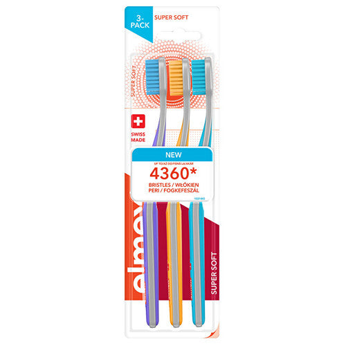 Elmex Super Soft Multipack zobu birste (3 gab.) Sievietēm