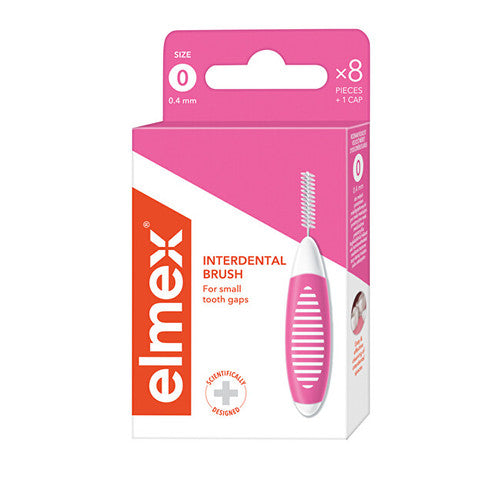 Elmex ISO 0-0,4 mm dantų šepetėlis ( 8 vnt )