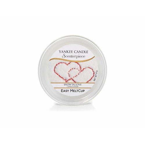 Yankee Cirle žvakė „Snow in Love“ stalo puošmena, „Easy MeltCup“