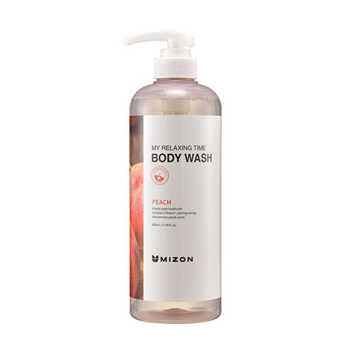 Mizon Peach My Relaxing Time ķermeņa mazgāšanas līdzeklis – dušas želeja (800 ml) sievietēm