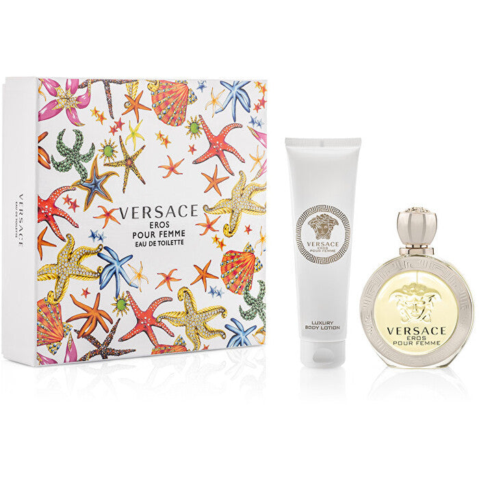 Versace Eros Pour Femme dāvanu komplekts EDT 100 ml un ķermeņa losjons 150 ml sievietēm
