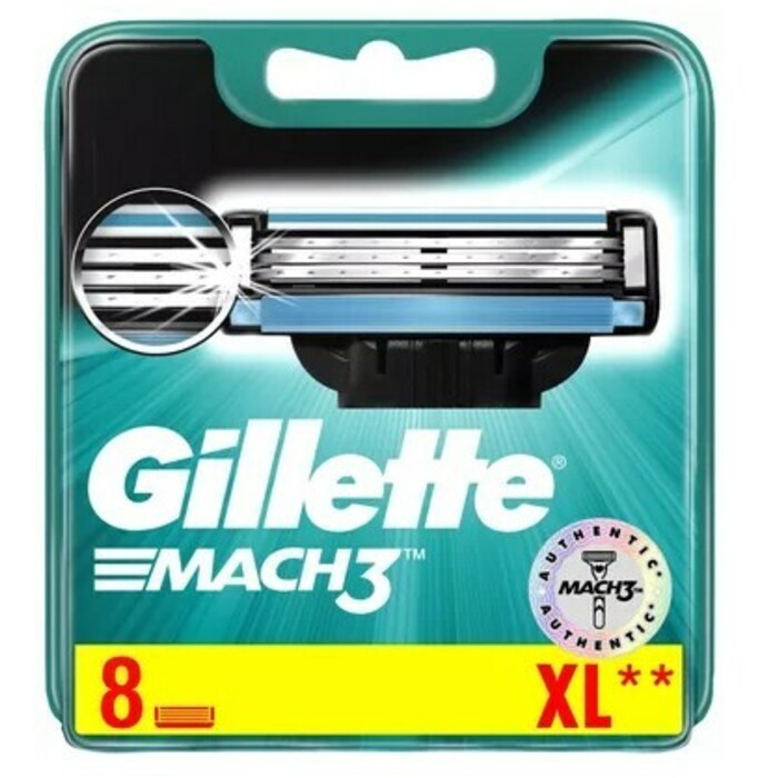 Gillette Mach3 – rezerves galviņas (5,0 ks) vīriešiem