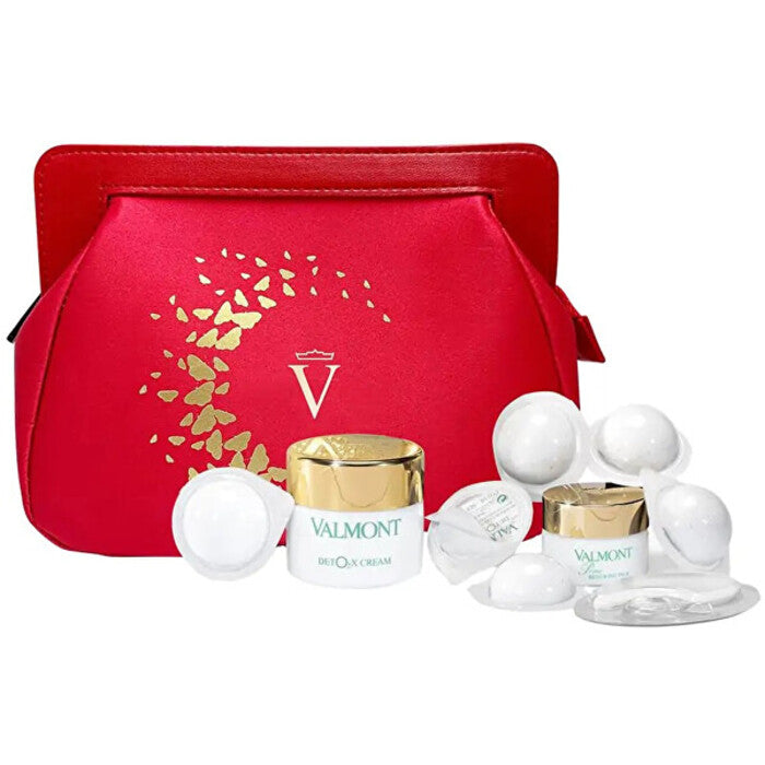 Valmont Wishes of Beauty DetO2x rinkinys – deguonies suteikiantis odos priežiūros dovanų rinkinys Moterims