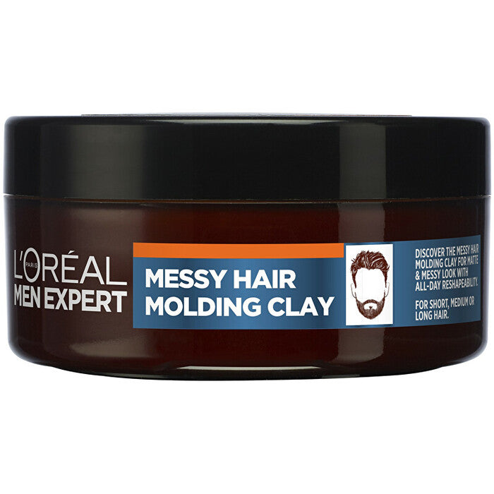 L´Oréal Professionnel Men Expert nepaklausīgs matu veidošanas māls (75 ml) vīriešiem