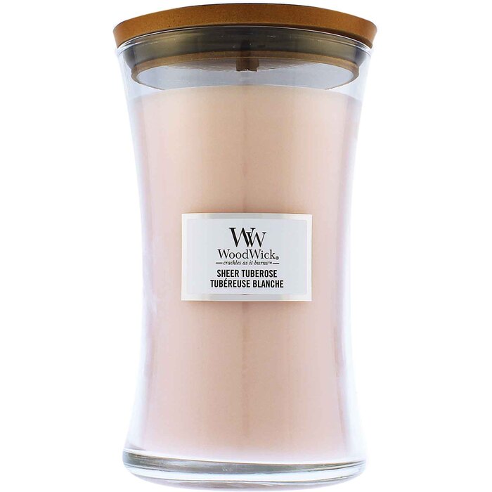 WoodWick caurspīdīga tuberozes vāze (smalkā tuberoze) (275,0 g) unisex