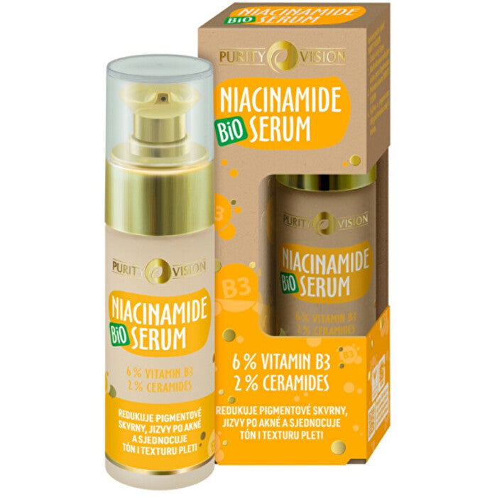 Purity Vision organiskais niacinamīda serums (30 ml) sievietēm