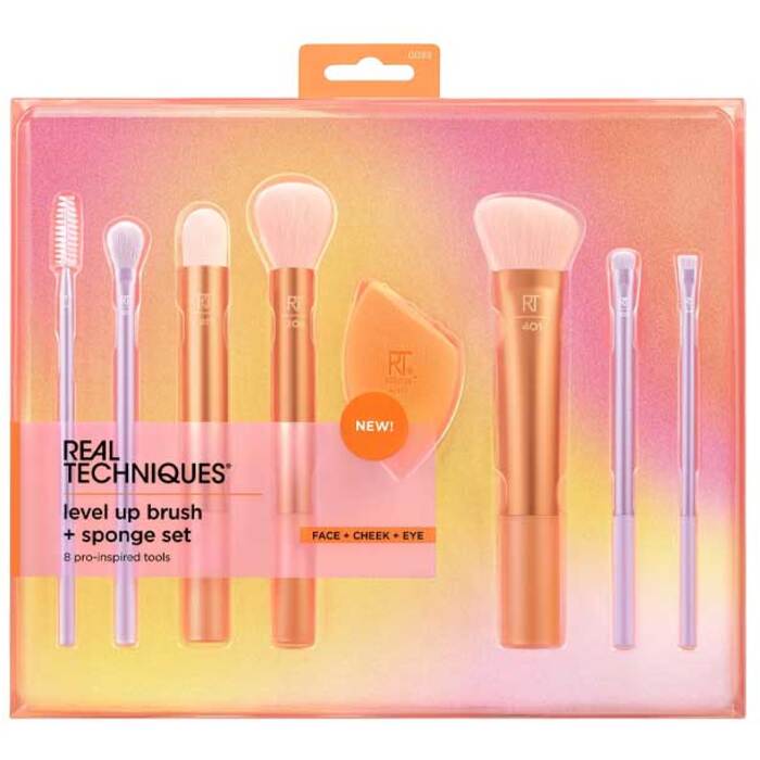 „Real Techniques“ „Level Up“ teptukų ir kempinių rinkinys
