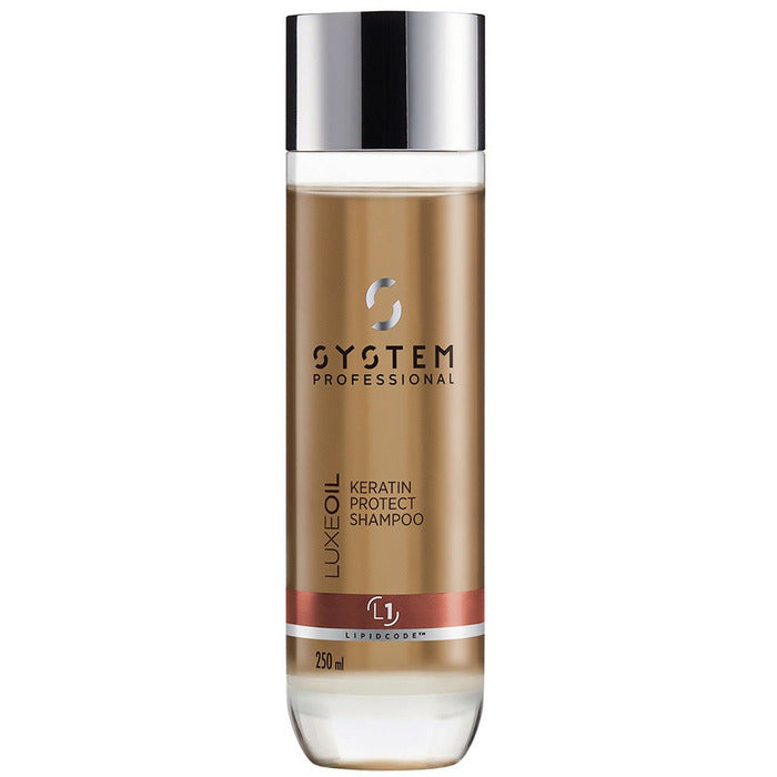 System Professional LuxeOil Keratin Protect šampūns (bojātiem matiem) (100ml) sievietēm