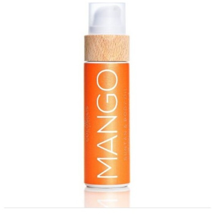 „Cocosolis MANGO“ įdegio ir kūno aliejus – apsauginis aliejus su drėkinamuoju poveikiu.
