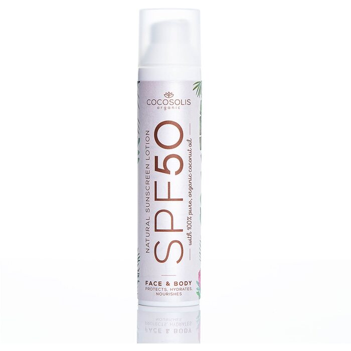 Cocosolis Natural Sunscreen Lotion SPF50 – Kremas nuo saulės su drėkinamuoju poveikiu