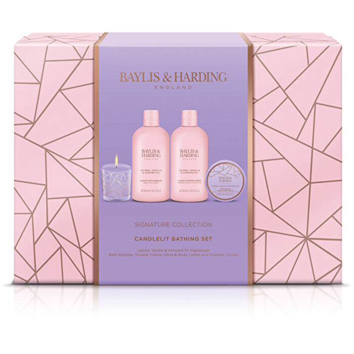 Baylis un Harding Signature Collection sveču gaismas vannas komplekts (jojoba un vaniļa) sievietēm