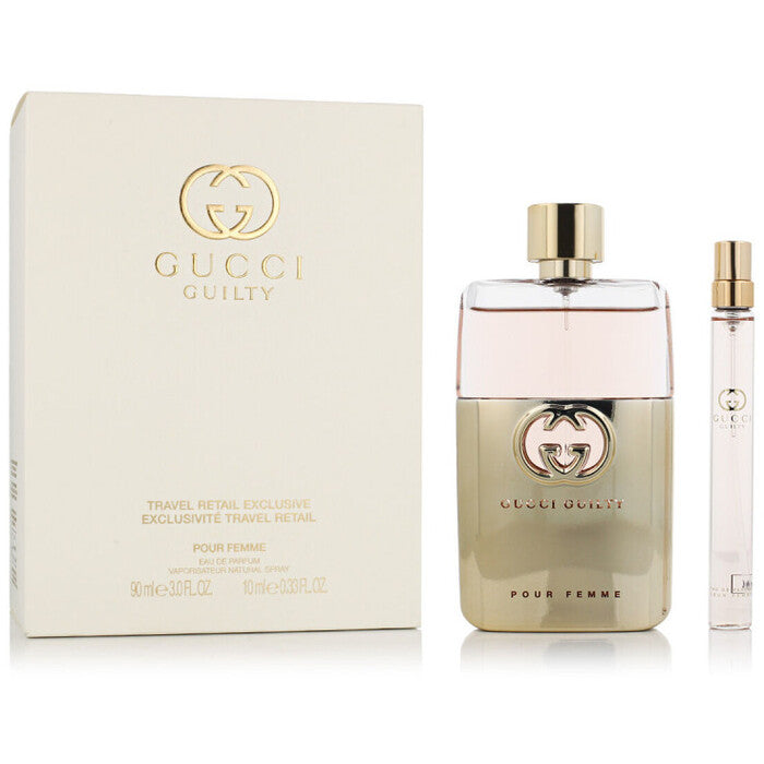 Gucci Guilty Pour Femme Eau de Parfum dāvanu komplekts EDP 90 ml un miniatūrais EDP 10 ml sievietēm