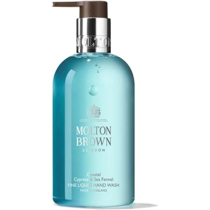 Molton Brown Coastal Cypress & Sea Fennel smulkiai duodamas skystas rankų muilas