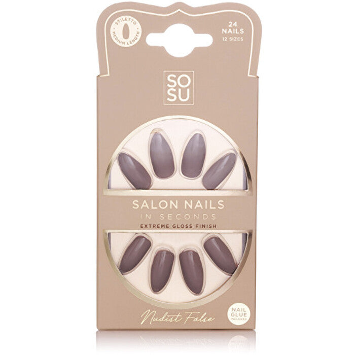 Sosu Nudist Salon Nails - Mākslīgie nagi (24 gab.) Sievietēm