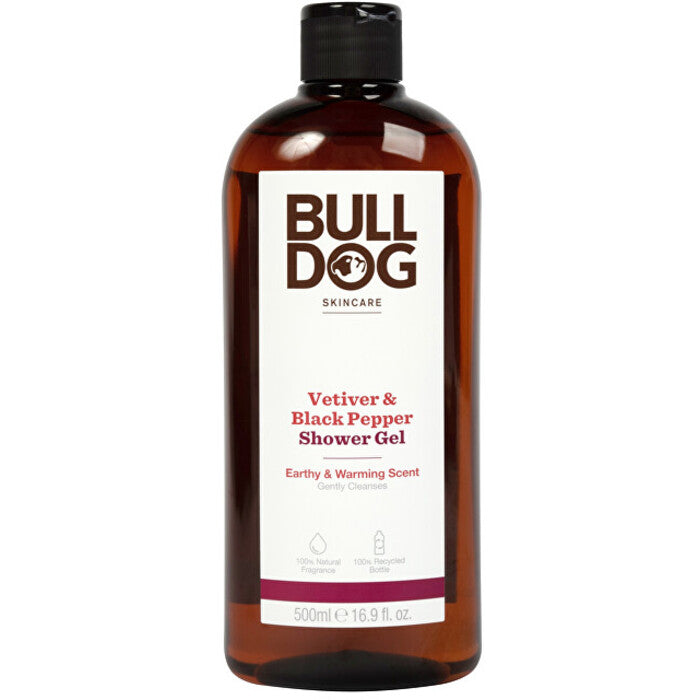 Bulldog Vetiver and Black Pepper dušas želeja (500 ml) vīriešiem
